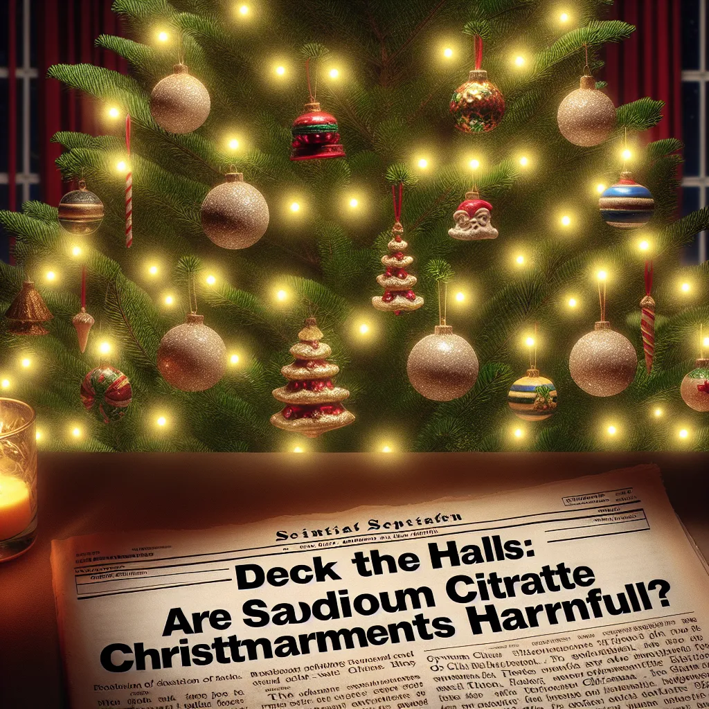 Deck the Halls: Are Sodium Citrate Christmas Ornaments Harmful?